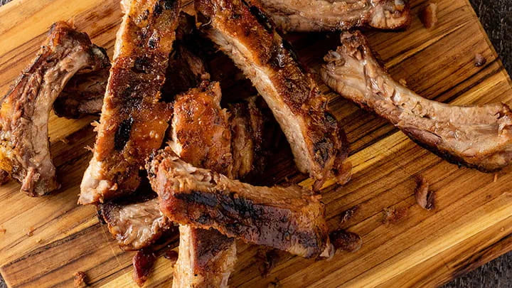 Maple Glazed Seasoned Baby Back Ribs