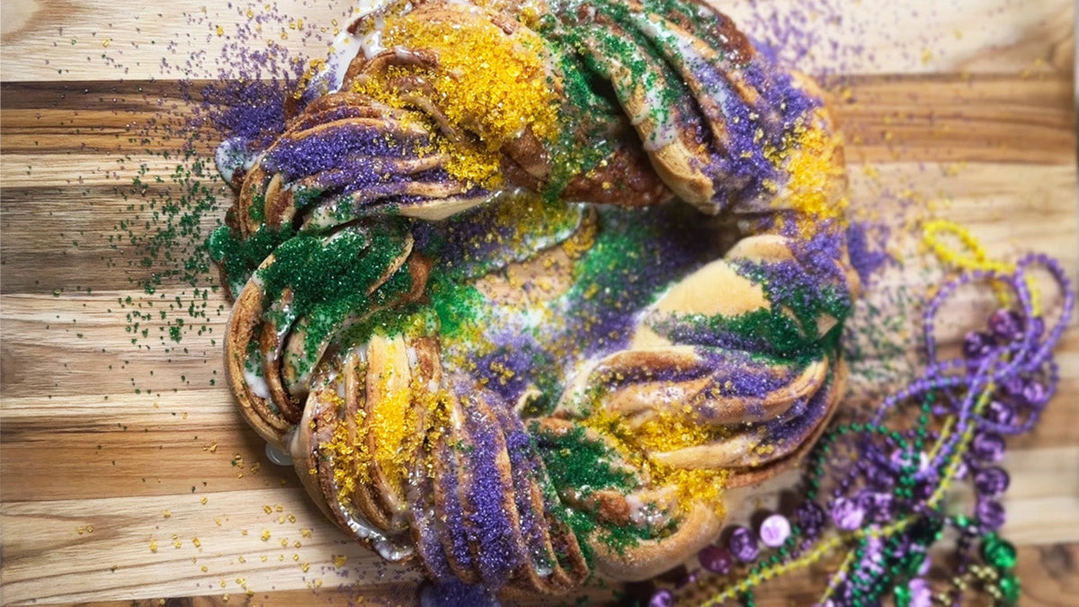 Crescent roll king cake