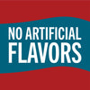 A teal banner with white text that reads No Artificial Flavors.