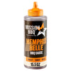 A bottle of Mission Bbq Memphis Belle 15.5 Oz BBQ sauce, described as sweet, tangy, and rich, stands upright.