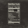 An infographic of the nutrition facts label for Mission Bbq Texas Twang Bold Barbecue Sauce Plastic Squeeze Bottle 14.5 Oz, showing it has 35 calories per serving.