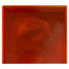 A square tile with a glossy, reddish-brown glaze and subtle variations in color.