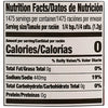 Nutrition facts label showing that a 1/4 teaspoon serving contains 0 calories, 0g of total fat, 440mg of sodium, 0g of total carbohydrate, and 0g of protein.