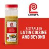 Lawry's Adobo Seasoning, a staple in Latin cuisine and beyond, is shown in its packaging.