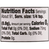 ['Nutrition facts label for a product with 0 calories per serving.']