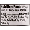 ['Nutrition facts label for a product with 0 calories per serving.']