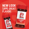 Two bottles of Lawry's Seasoned Salt, one with a new look and one with the original design.