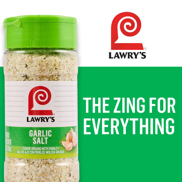 Lawry's Garlic Salt is advertised as the zing for everything.