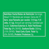 Nutrition facts label showing that the product contains about 77 servings, with each 1/4 teaspoon serving containing 0 calories, 0g of total fat, 350mg of sodium, 0g of total carbohydrates, and 0g of protein.