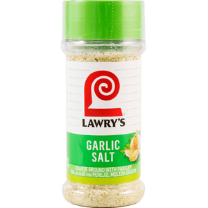 A container of Lawry's Garlic Salt.