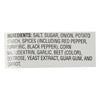 A list of ingredients for a product.