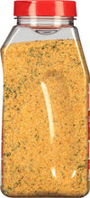 A close-up of a jar of McCormick Garlic &amp; Herb Seasoning.