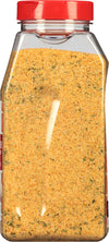 A close-up of a jar of McCormick Garlic &amp; Herb Seasoning.