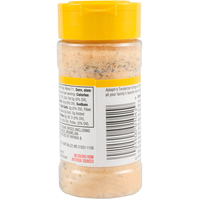 A container of Adolph's Tenderizer seasoning.