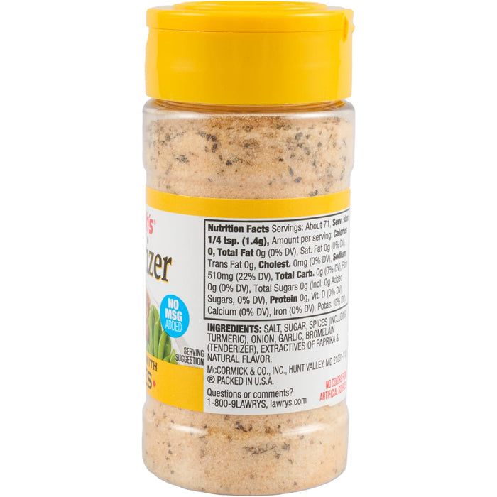 A bottle of Lawry's Seasoning Salt.