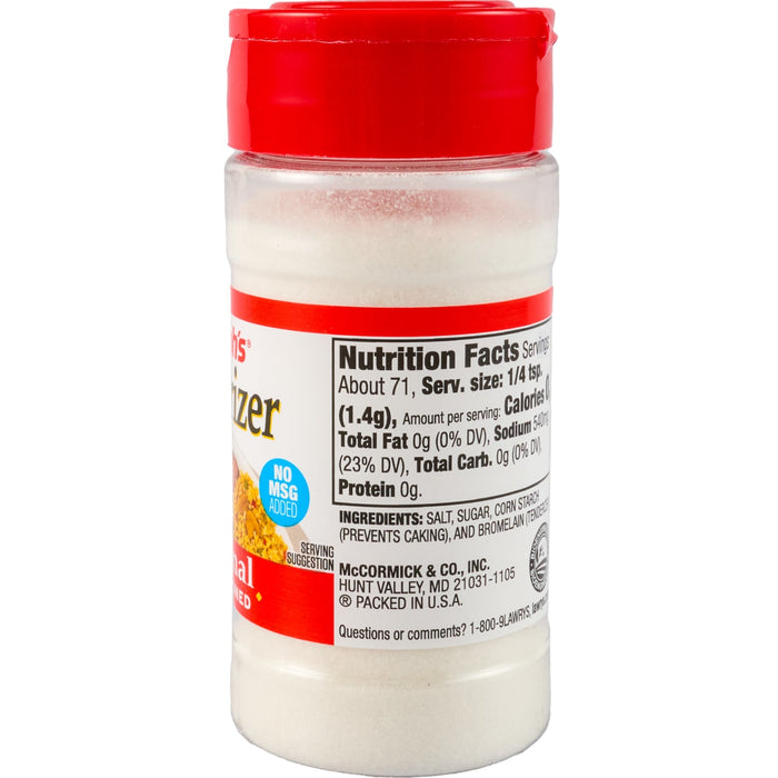 A container of Lawry's Salt-Free Seasoning.