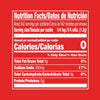 The image shows a nutrition facts label with 0 calories, 17% sodium, and 0% carbohydrates.