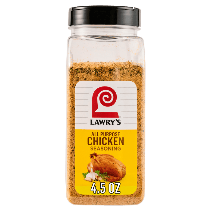 A container of Laney's No Mess Chicken Seasoning.