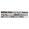 The image shows a nutrition facts label with a serving size of 1/4 tsp (0.7g), 0 calories, 0g total fat, 140mg sodium, 0g total carbohydrates, and 0g protein.