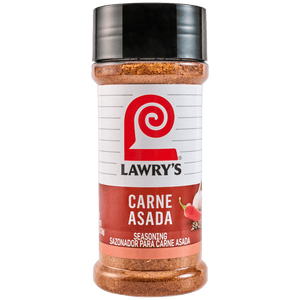 This is a bottle of Lawrys Casero Carne Asada Seasoning.