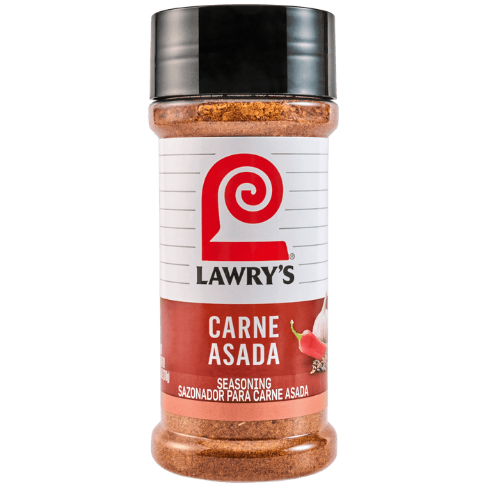 This is a bottle of Lawrys Casero Carne Asada Seasoning.