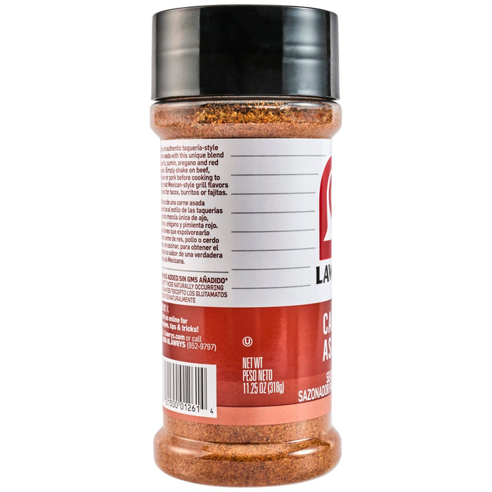 A container of Lawry's Seasoned Salt is shown.