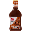A bottle of Lawry's Honey Bourbon Marinade, made with real honey and natural flavors, and ready in 15 minutes.