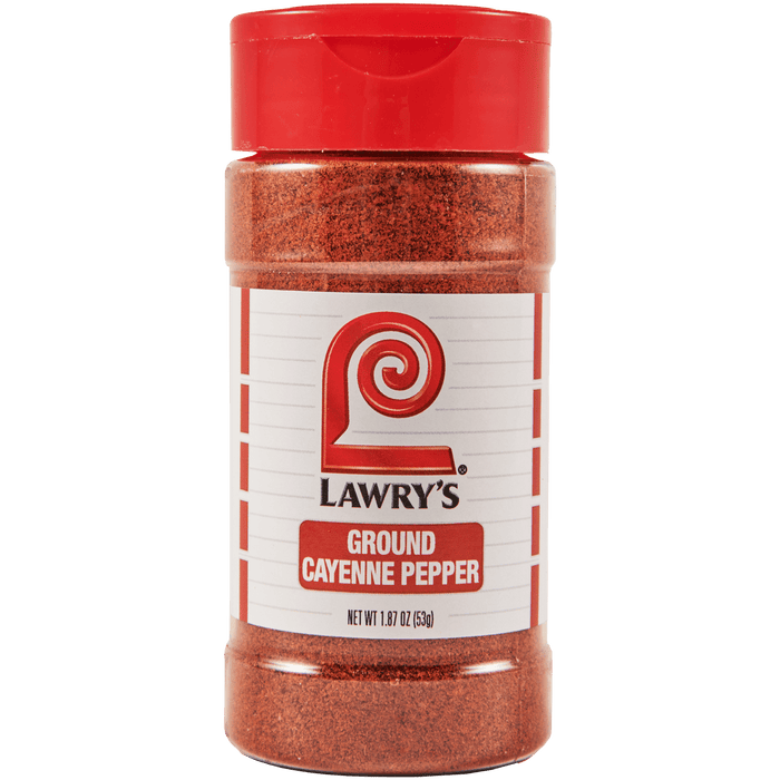 ["A bottle of Lawry's Ground Cayenne Pepper."]