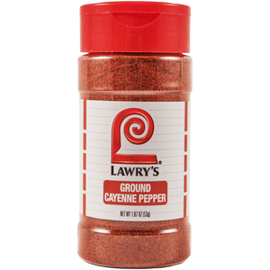 ["A bottle of Lawry's Ground Cayenne Pepper."]