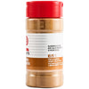 A clear plastic spice jar with a red flip-top lid, filled with Lawry'S Cinnamon Ground 2.37 Oz, featuring a label with social media handles and McCormick &amp; Co. information.