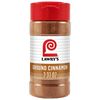 A clear plastic bottle of Lawrys Cinnamon Spice Ground 2.37 Oz featuring a red flip top lid and a white label with the iconic red L logo.