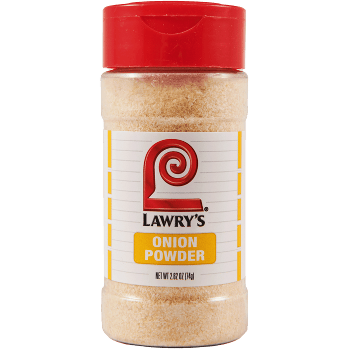 ["A bottle of Lawry's Onion Powder."]