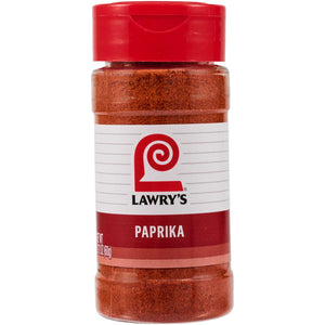 A bottle of Lawry's Paprika.