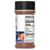 ["A McCormick's Seasoned Chicken seasoning jar with nutrition facts and ingredients listed on the label."]
