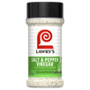 ["A bottle of Lawry's Salt &amp; Pepper Vinegar Seasoning."]
