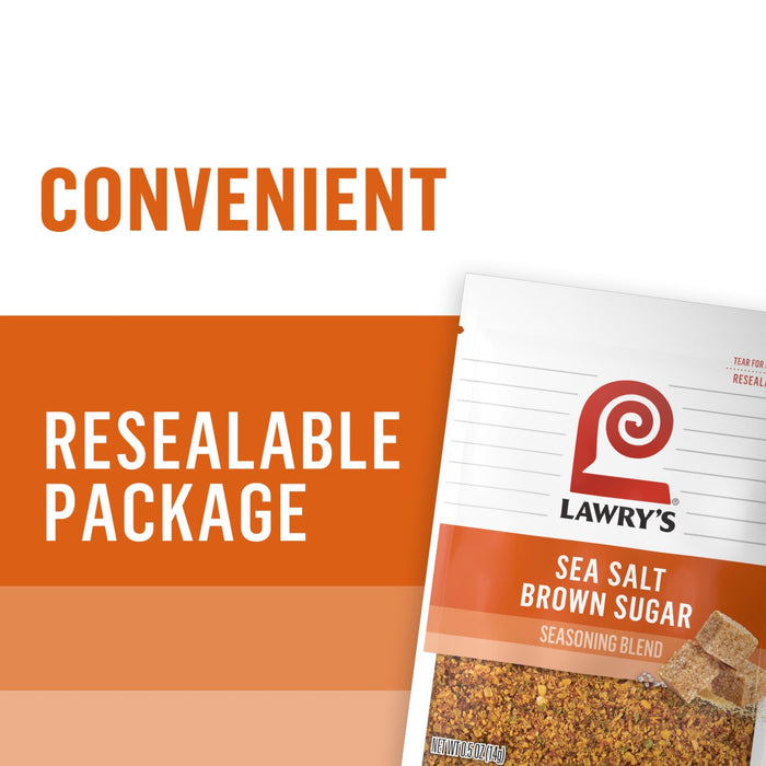 Lawry's® Sea Salt Brown Sugar Seasoning Blend, 0.5 oz