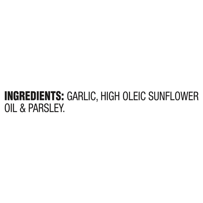 ['Ingredients: Garlic, High Oleic Sunflower Oil &amp; Parsley.']