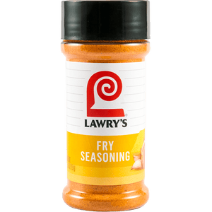 A bottle of Lawrys Fry Seasoning.