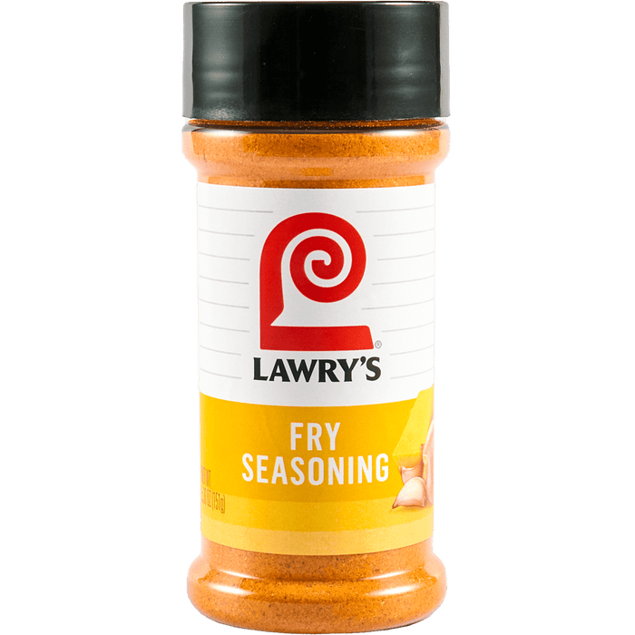 A bottle of Lawrys Fry Seasoning.