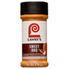 A bottle of Lawry's Sweet BBQ Seasoning.