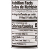 Nutrition facts label showing that a 1/4 teaspoon serving contains 0 calories, 0% of daily value of total fat and sodium, less than 1g of total carbohydrates, and 0g of protein.