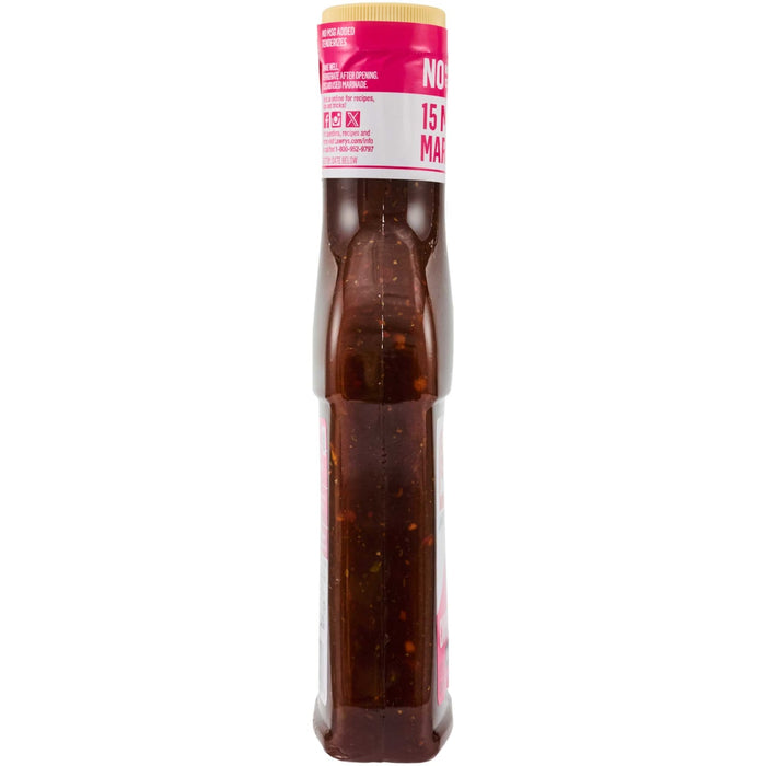 A bottle of Thai Kitchen sweet chili sauce is shown.