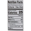 This is a nutrition facts label showing that one tablespoon contains 25 calories, 0g of fat, 500mg of sodium, 6g of carbohydrates, 4g of sugar, and 0g of protein.