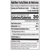 ['Nutrition facts label for a food product.']