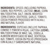 ['Ingredients list for a seasoning blend in English and Spanish.']