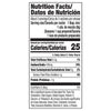 Nutrition facts label for a seasoning mix.