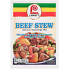 A package of Lawry's Beef Stew Spices &amp; Seasonings Mix is shown.