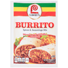 A package of Lawry's Burrito Spices &amp; Seasonings Mix.