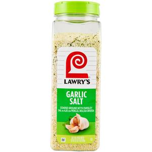 ["A container of Lawry's Garlic Salt."]