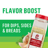Lawry's Garlic Salt is advertised as a flavor boost for dips, sides, and breads.